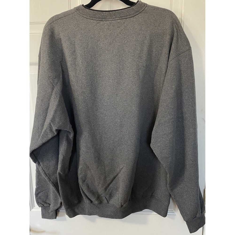 Champion Sweatshirt Mens XL Gray Crewneck Embroidered Script Logo Long Sleeve - Picture 3 of 9